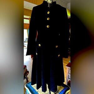 Black Velvet Lined Dress or Jacket M/L
